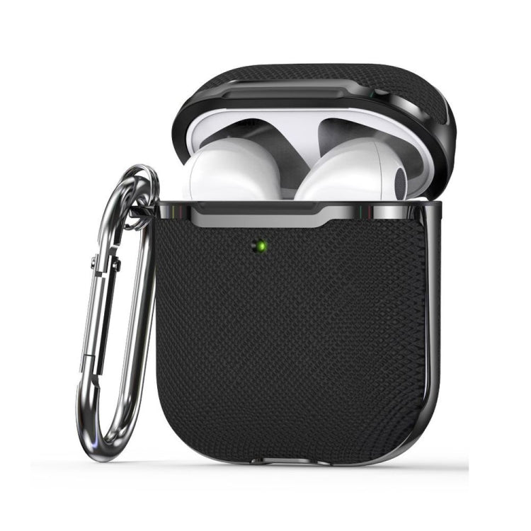 Plated Fabric PC Protective Cover Case For AirPods 1 / 2