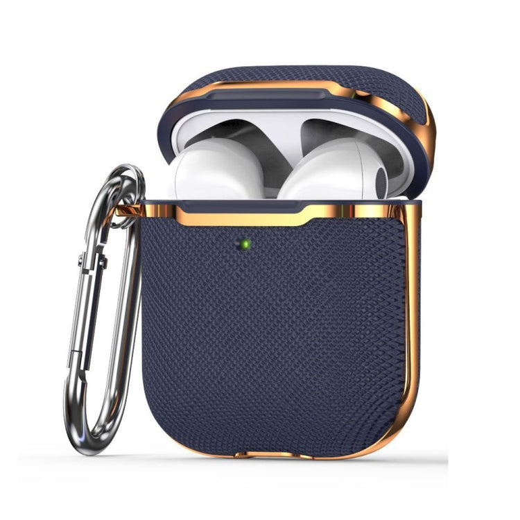Plated Fabric PC Protective Cover Case For AirPods 1 / 2
