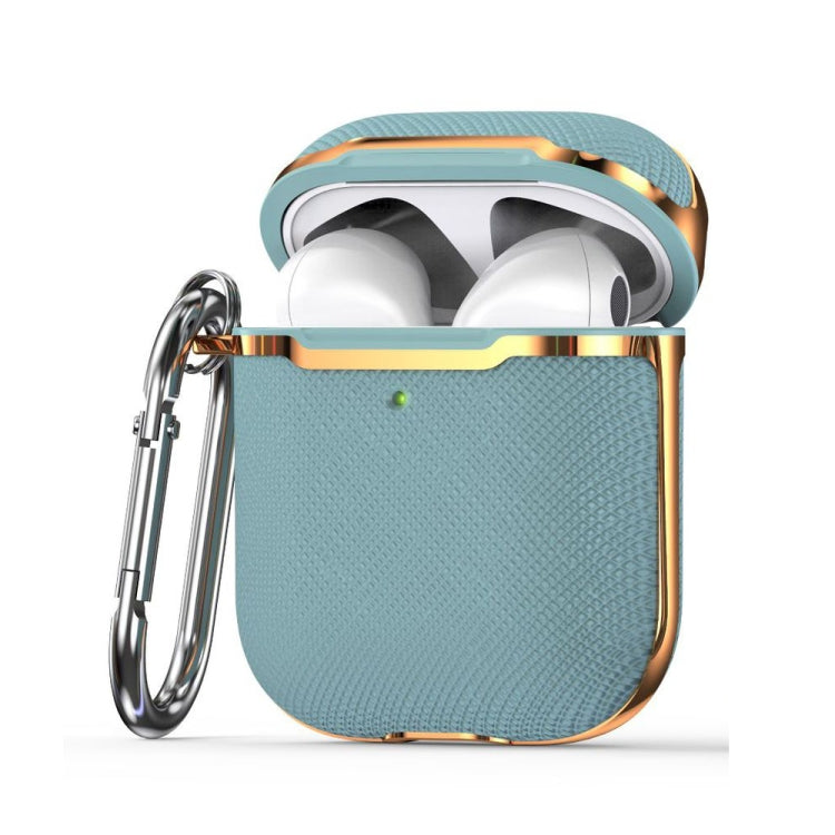 Plated Fabric PC Protective Cover Case For AirPods 1 / 2