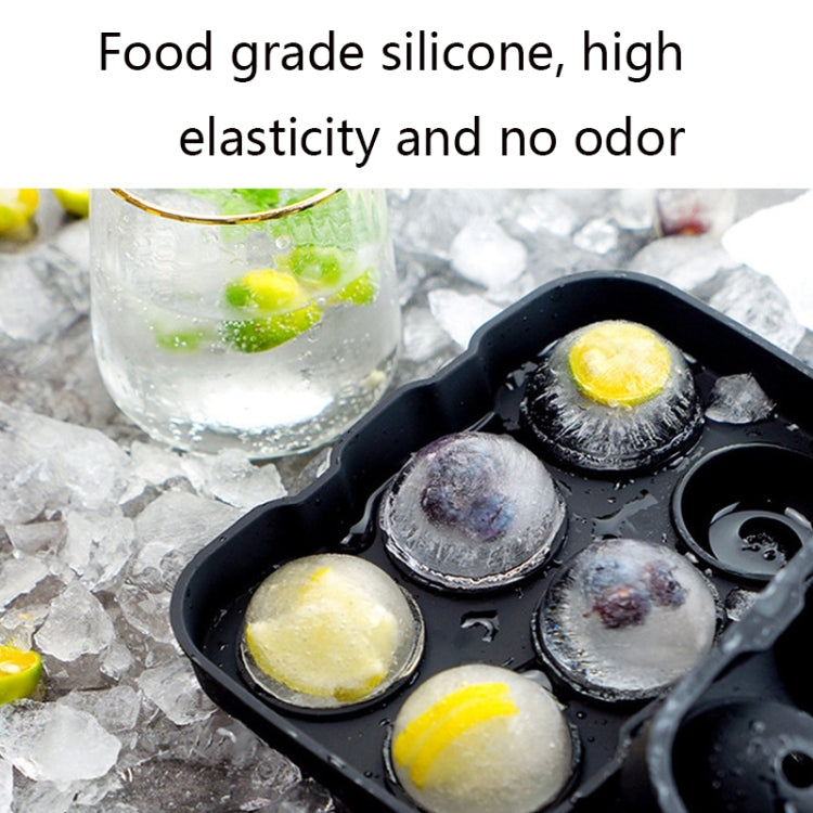 2 PCS Bar Whiskey Silicone Ice Tray Mold, Specification: 4 Square Cover(Black)