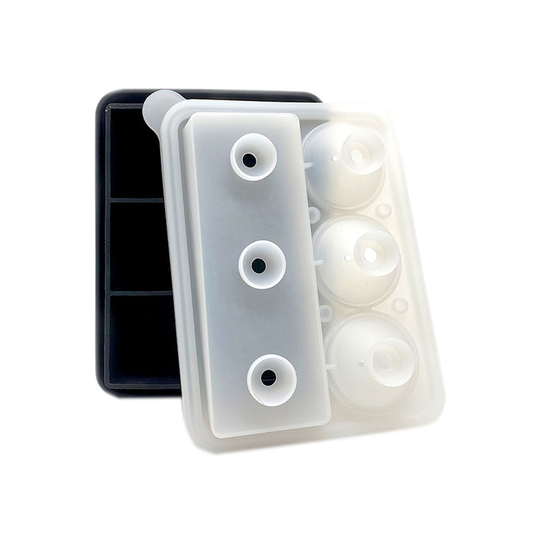 2 PCS Bar Whiskey Silicone Ice Tray Mold, Specification: Rabbit Funnel(Black)