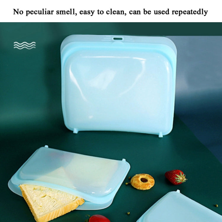3 in 1 Silicone Fresh-Keeping Bag Food Storage Bag Refrigerator Food Ziplock Bag(Light Pink)