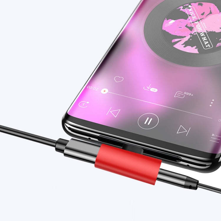 5 PCS 2A  USB-C / Type-C To USB-C / Type-C + 3.5mm Interface Charging And Listen Music Audio Adapter, Random Color Delivery(Type-C+3.5mm)