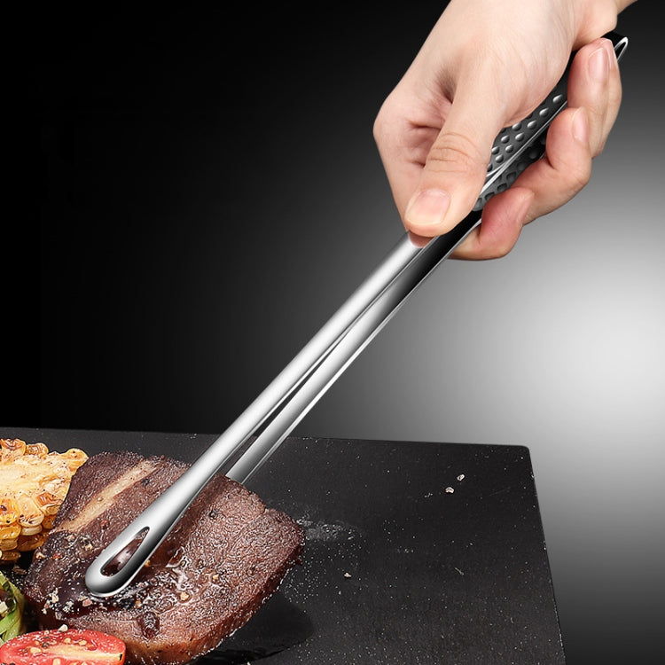 3 PCS Barbecue Clip 304 Stainless Steel Steak Clamp Food Clip, Size: Large (Stainless Steel Color)