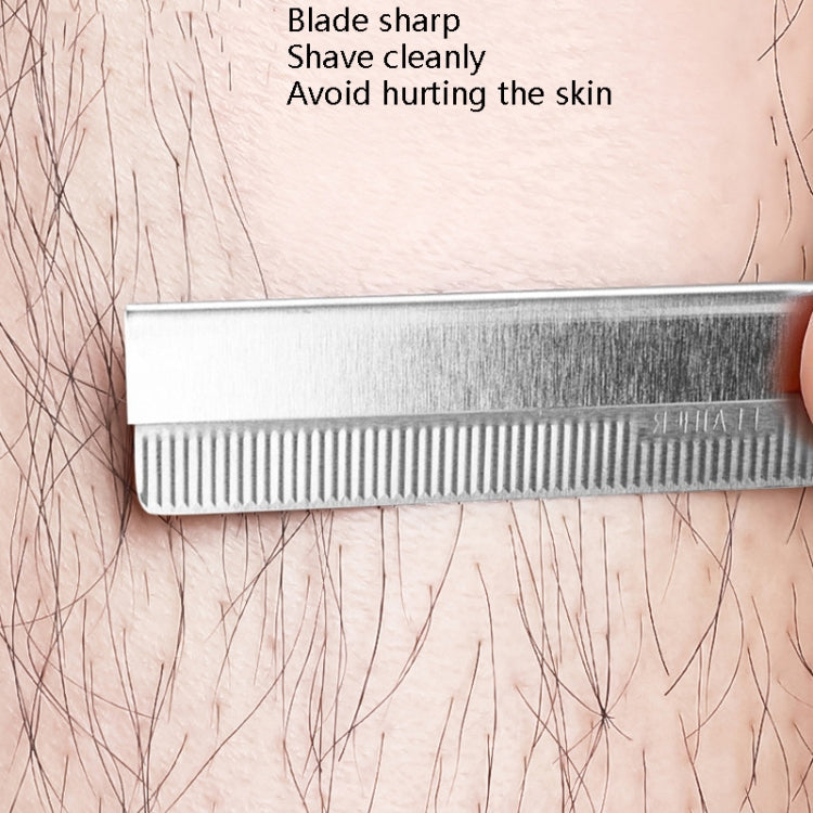 20 Boxes Eyebrow Trimming Blade Stainless Steel Eyebrow Scraper(10 PCS / Box)