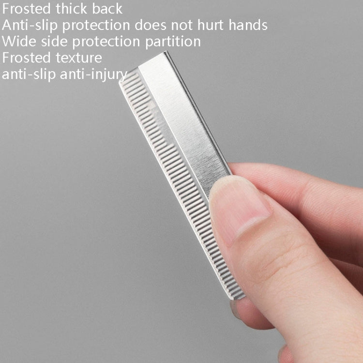 20 Boxes Eyebrow Trimming Blade Stainless Steel Eyebrow Scraper(10 PCS / Box)