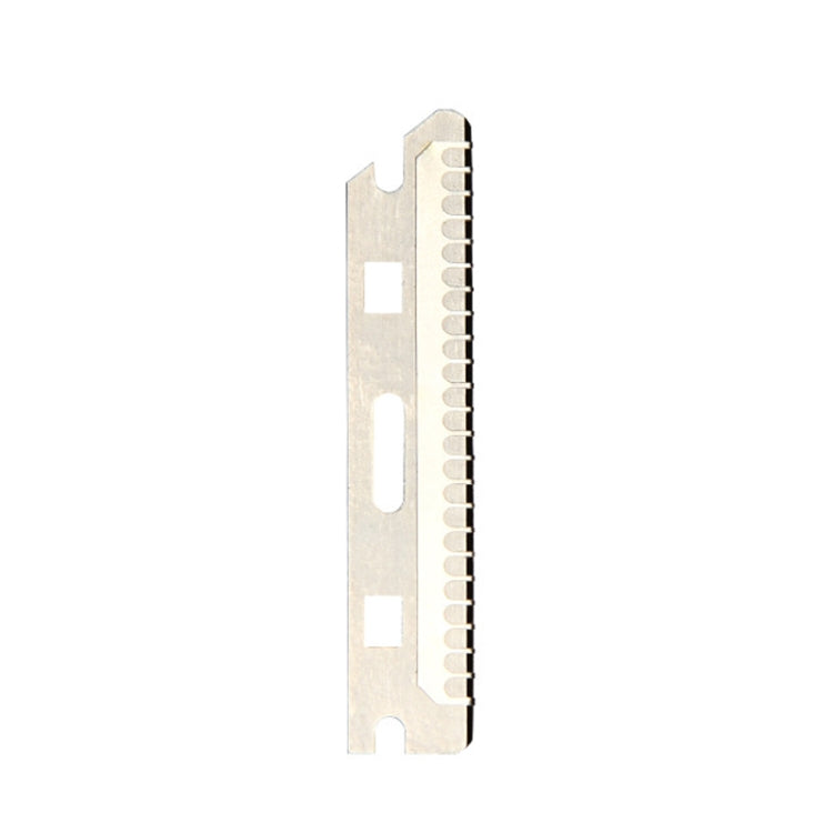 5 Boxes Eyebrows Trimmer Replacement Blade Stainless Steel Eyebrow Knife Style: Width