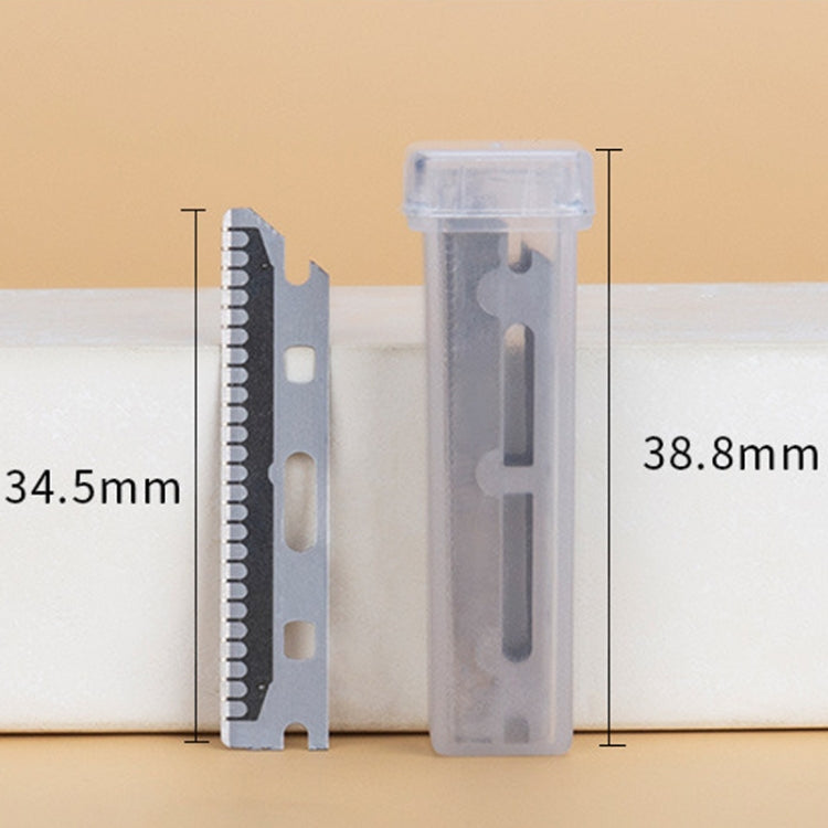 5 Boxes Eyebrows Trimmer Replacement Blade Stainless Steel Eyebrow Knife Style: Width