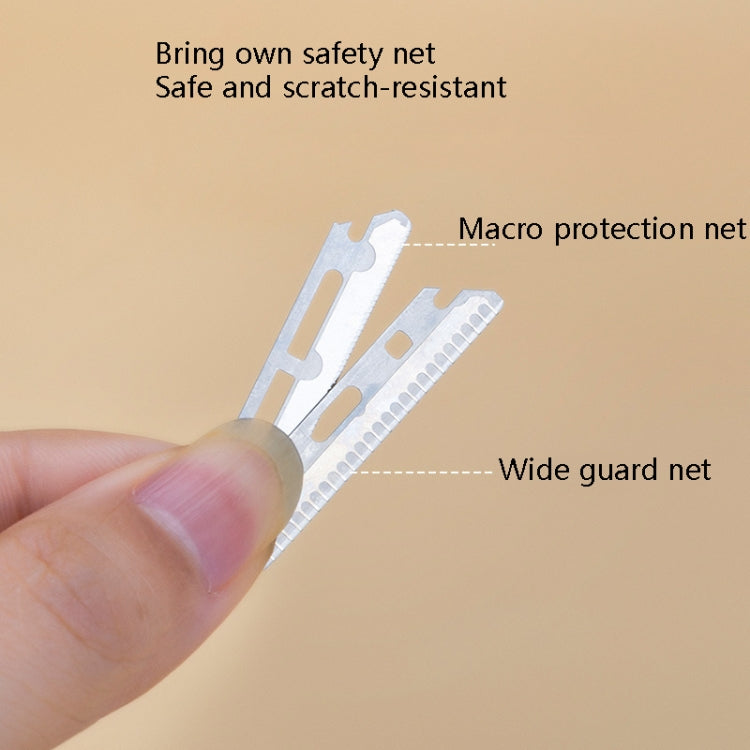 5 Boxes Eyebrows Trimmer Replacement Blade Stainless Steel Eyebrow Knife Style: Width