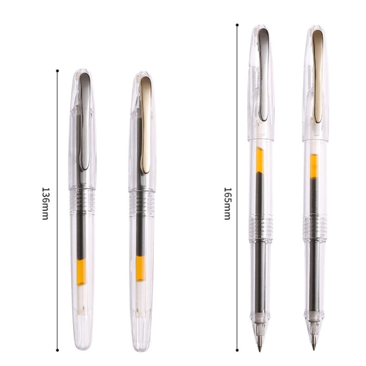 12 PCS Large-Capacity Neutral Pen Black 0.5mm Student Exam Pen Business Office Signature Pen
