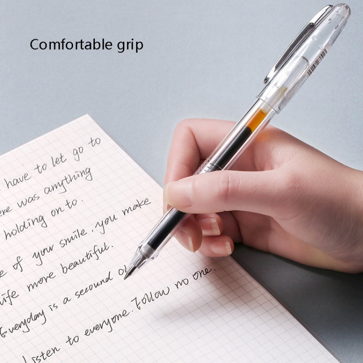 12 PCS Large-Capacity Neutral Pen Black 0.5mm Student Exam Pen Business Office Signature Pen