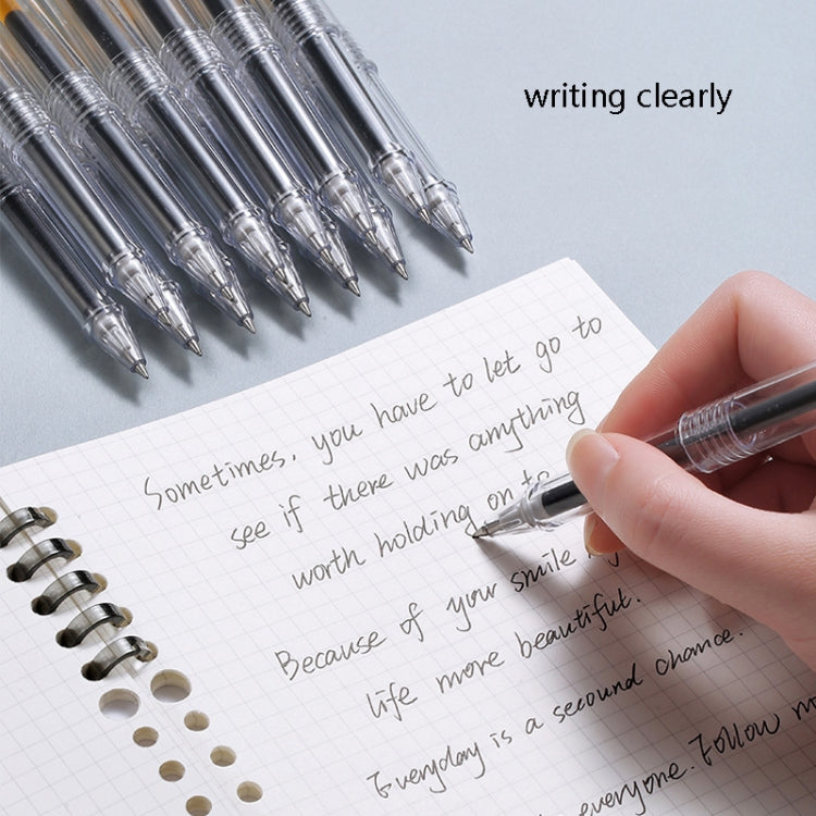 12 PCS Large-Capacity Neutral Pen Black 0.5mm Student Exam Pen Business Office Signature Pen