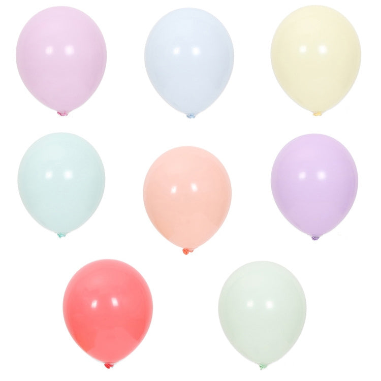 2 Bags Wedding Birthday Decoration Wedding Room Arrangement Macaron Latex Balloon(Mix Color)