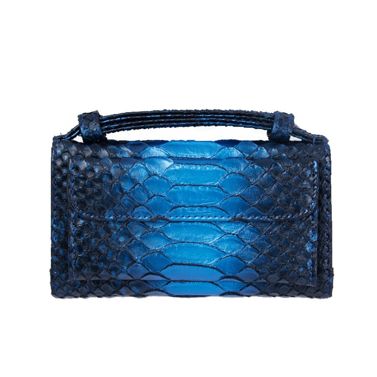 Ladies Snake Texture Print Clutch Bag Long Crossbody Bag With Chain