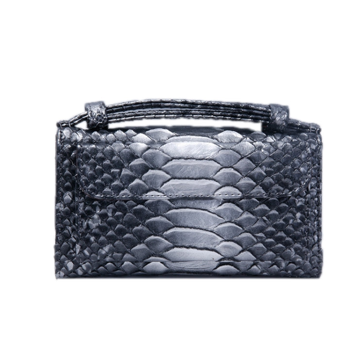 Ladies Snake Texture Print Clutch Bag Long Crossbody Bag With Chain