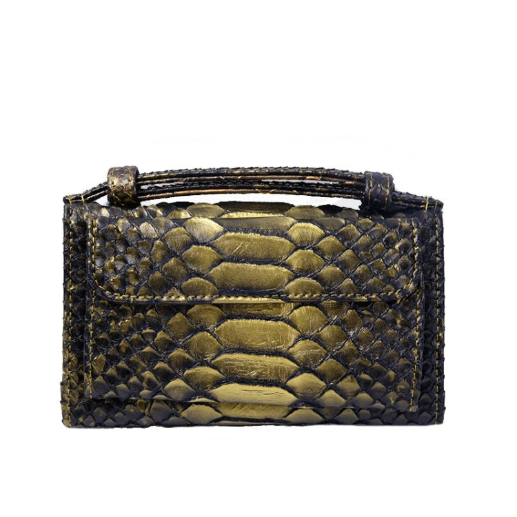 Ladies Snake Texture Print Clutch Bag Long Crossbody Bag With Chain
