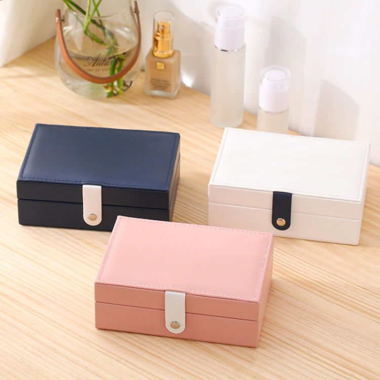 Portable Princess Style Jewelry Box Small Simple Earrings Ring Storage Box, Specification: 16.5x11.5x5.8cm
