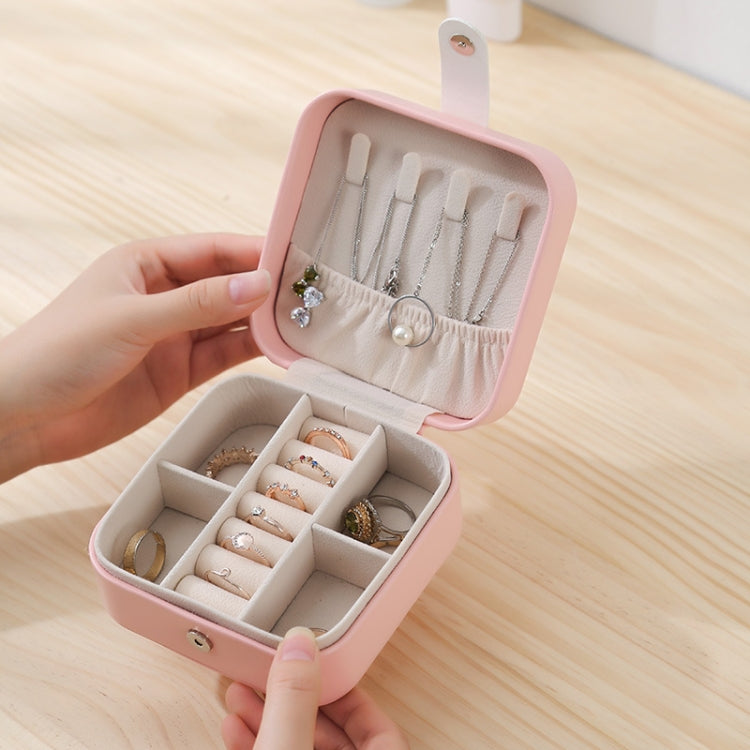 Single-Layer Portable Travel Simple Earring Jewelry Box