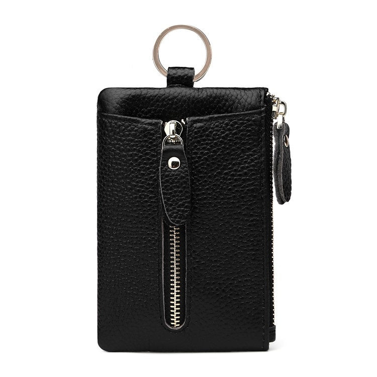 Men Leather Multifunctional Coin Purse Household Large-capacity Key Card Case