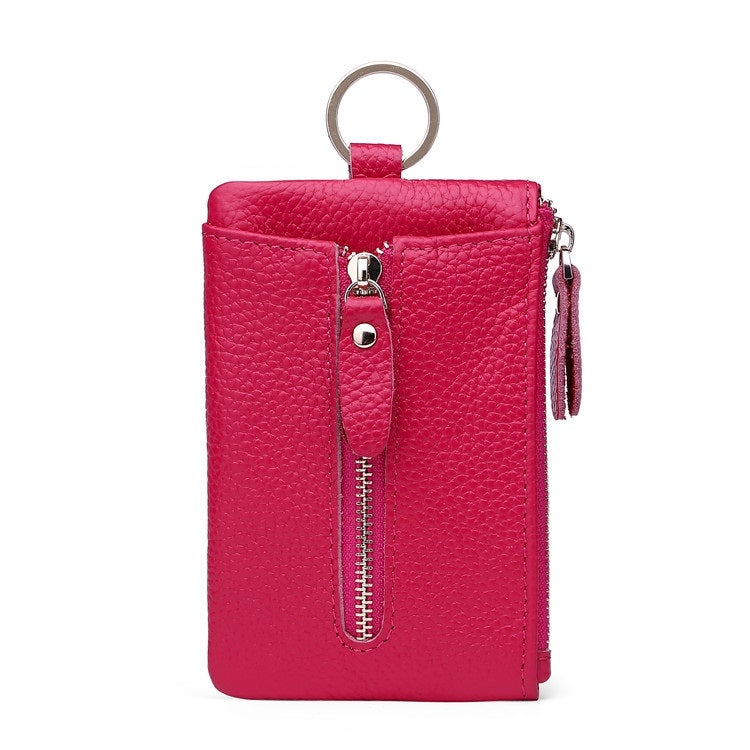 Men Leather Multifunctional Coin Purse Household Large-capacity Key Card Case