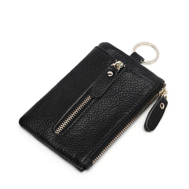 Men Leather Multifunctional Coin Purse Household Large-capacity Key Card Case