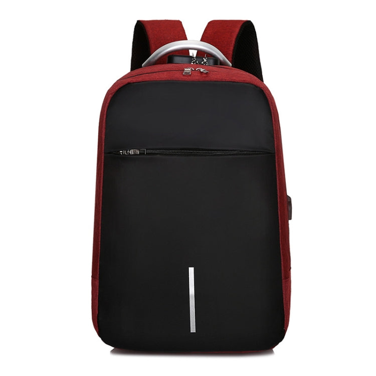 16 inch Men Password Lock Backpack Business Casual Anti-Theft Computer Bag With External USB Port