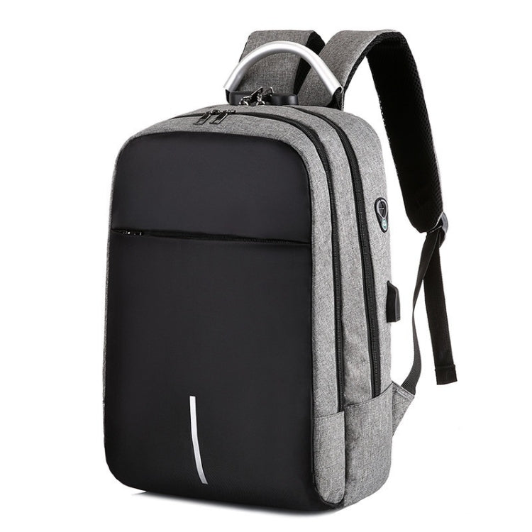 16 inch Men Password Lock Backpack Business Casual Anti-Theft Computer Bag With External USB Port