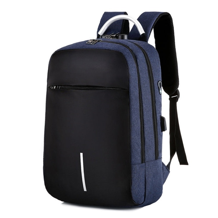 16 inch Men Password Lock Backpack Business Casual Anti-Theft Computer Bag With External USB Port
