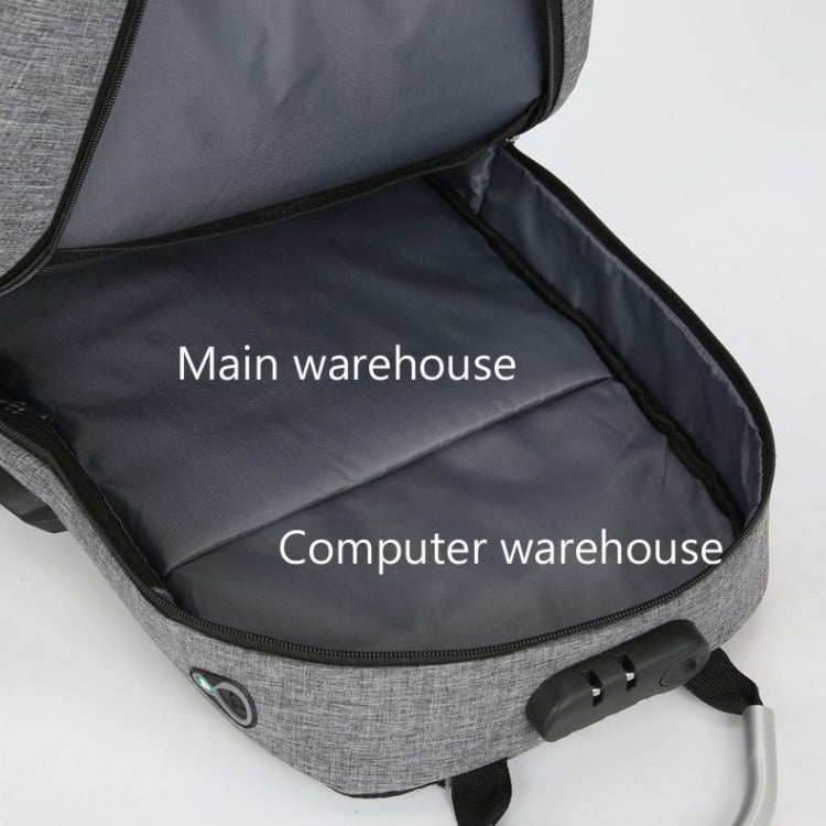 16 inch Men Password Lock Backpack Business Casual Anti-Theft Computer Bag With External USB Port