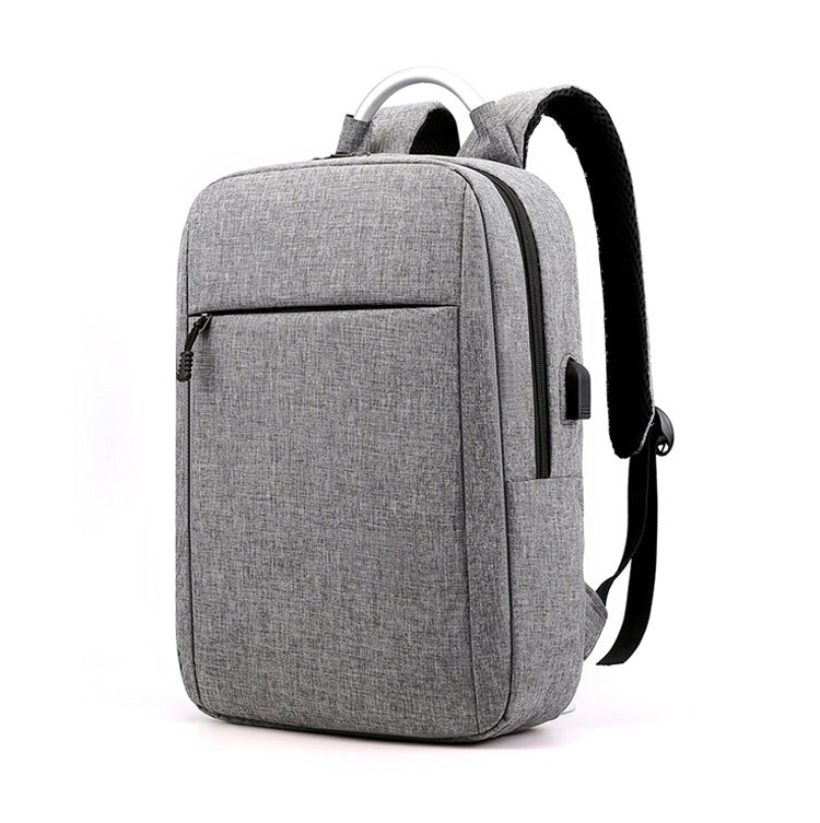 14 inch Business Computer Shoulders Backpack Travel Wear-Resistant Leisure Bag with External USB Port