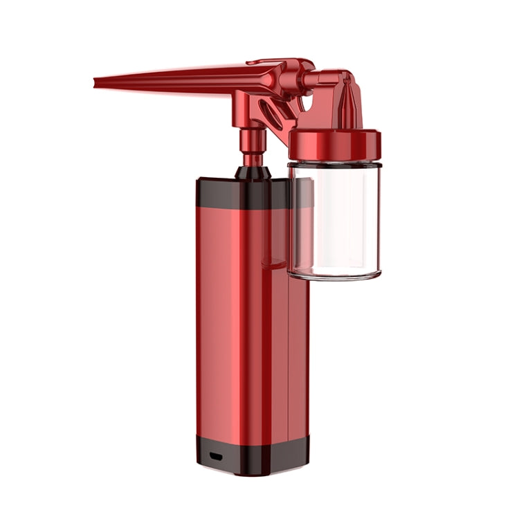 BS-1200 Nano High-pressure Water Replenishment Instrument Oxygen Injection Instrument Handheld Facial Beauty Instrument(Red Black)