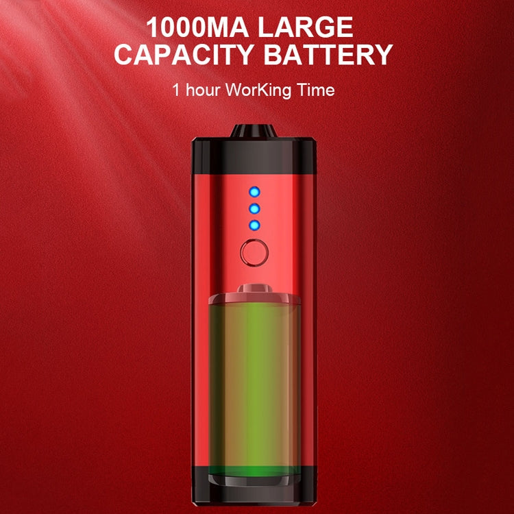 BS-1200 Nano High-pressure Water Replenishment Instrument Oxygen Injection Instrument Handheld Facial Beauty Instrument(Red Black)
