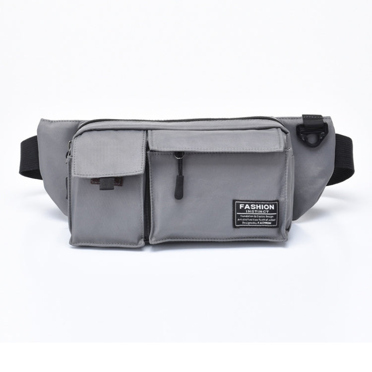 Men Nylon Leisure Chest Bag Multifunctional Outdoor Sports Waist Bag