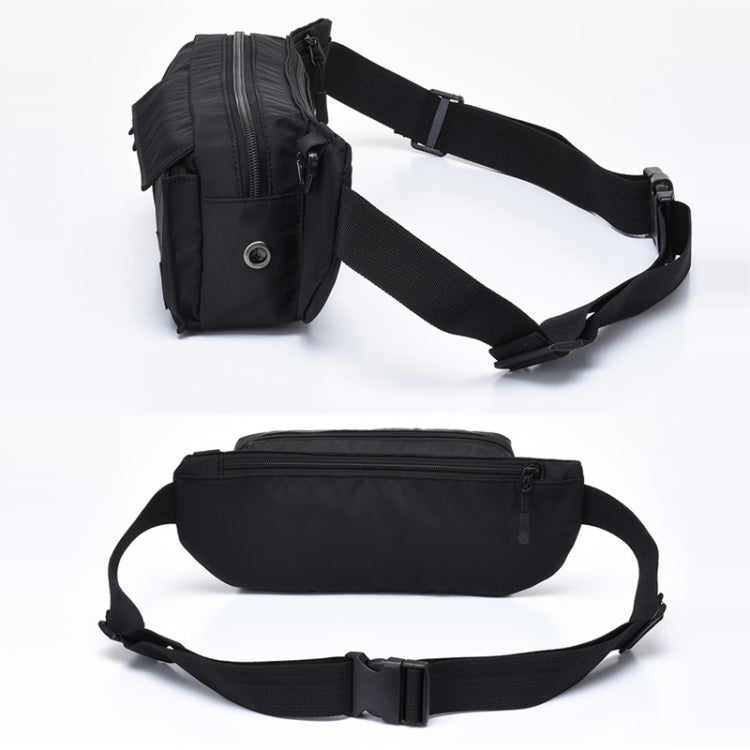 Men Nylon Leisure Chest Bag Multifunctional Outdoor Sports Waist Bag