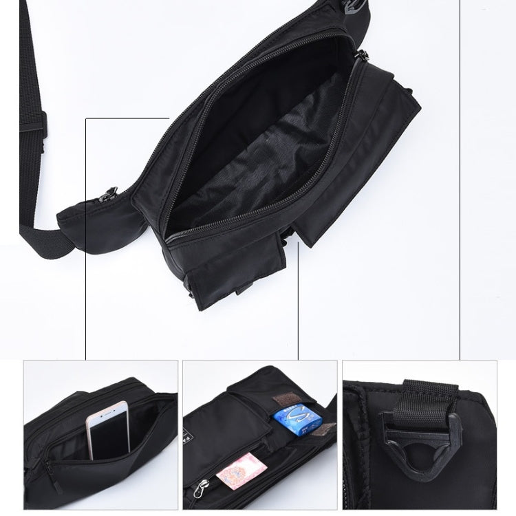 Men Nylon Leisure Chest Bag Multifunctional Outdoor Sports Waist Bag