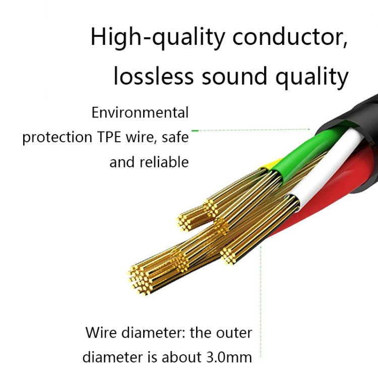 3 PCS 3.5mm to 2.5mm Audio Cable with Mic For Bose QC25/QC35/OE2, Length: 1.4m