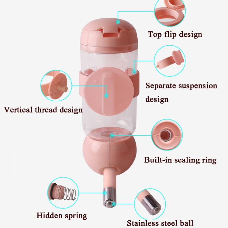 Pet Waterer Hanging Type Pet Water Cup, Specification:  350ml (Light Green)