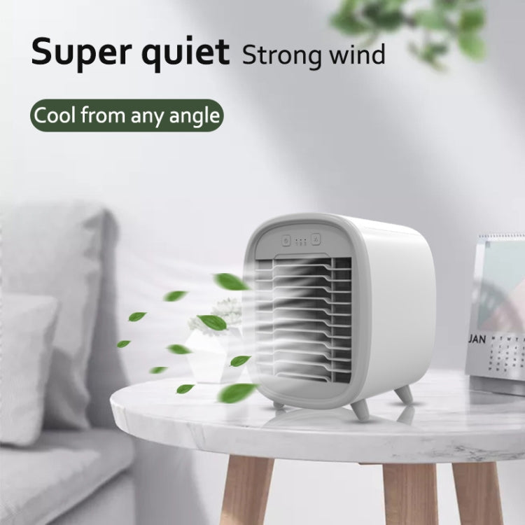 USB Household Cold Wind Electric Fan Portable Mobile Mini Cold Fan, Style: Desktop Mini English Version