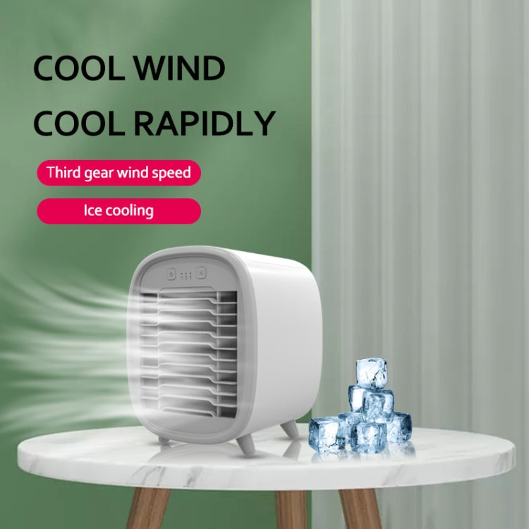 USB Household Cold Wind Electric Fan Portable Mobile Mini Cold Fan, Style: Desktop Mini English Version