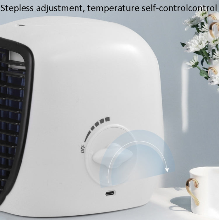 USB Household Cold Wind Electric Fan Portable Mobile Mini Cold Fan, Style: Stepless Variable Speed Version