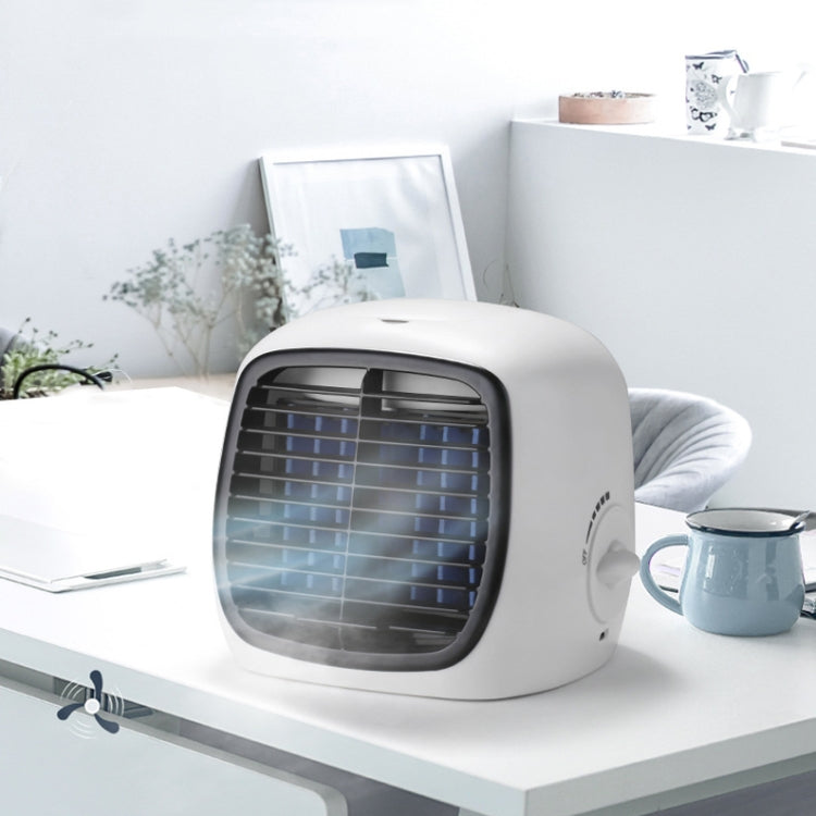 USB Household Cold Wind Electric Fan Portable Mobile Mini Cold Fan, Style: Stepless Variable Speed Version