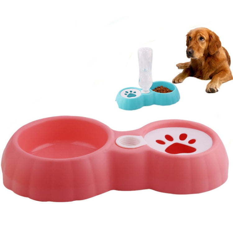 5 PCS Pet Double Bowl Food And Drinker Cat And Dog Feeder Non-Wet Mouth Drinker