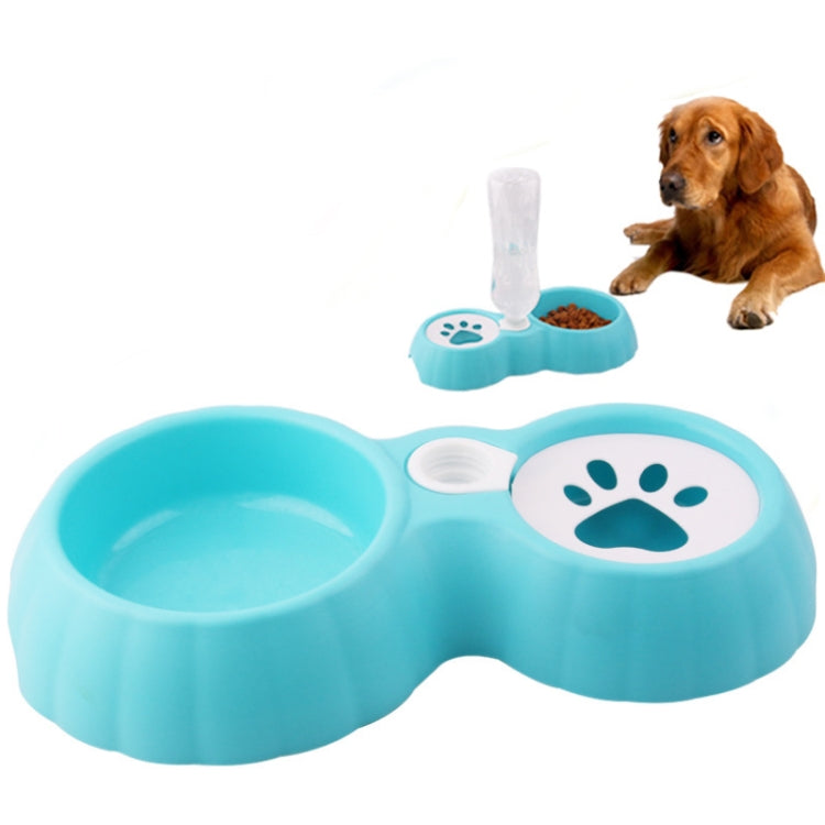 5 PCS Pet Double Bowl Food And Drinker Cat And Dog Feeder Non-Wet Mouth Drinker