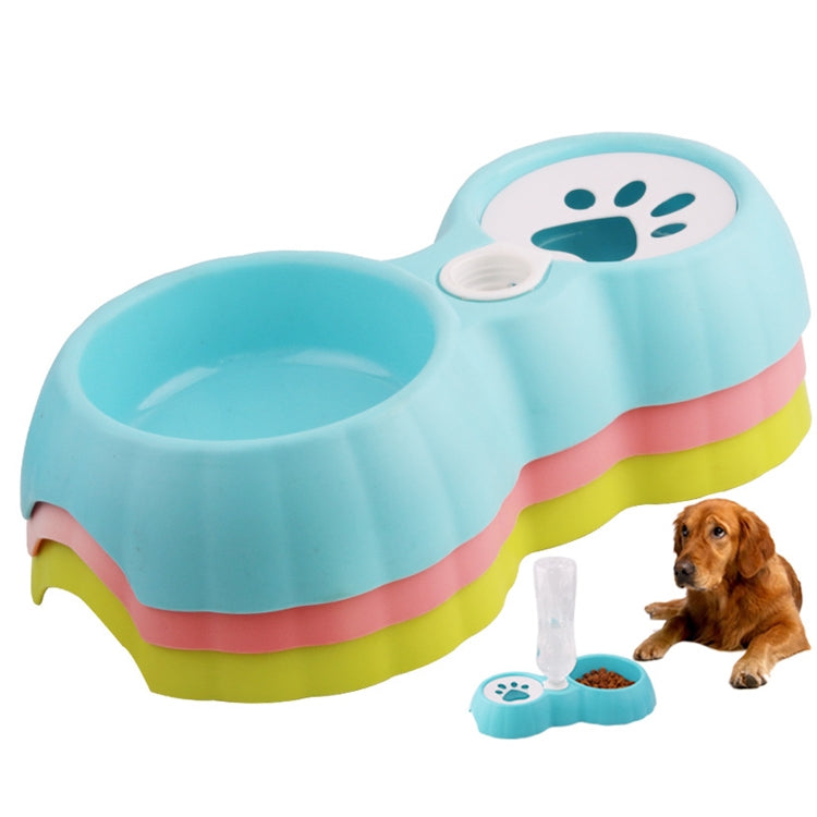 5 PCS Pet Double Bowl Food And Drinker Cat And Dog Feeder Non-Wet Mouth Drinker
