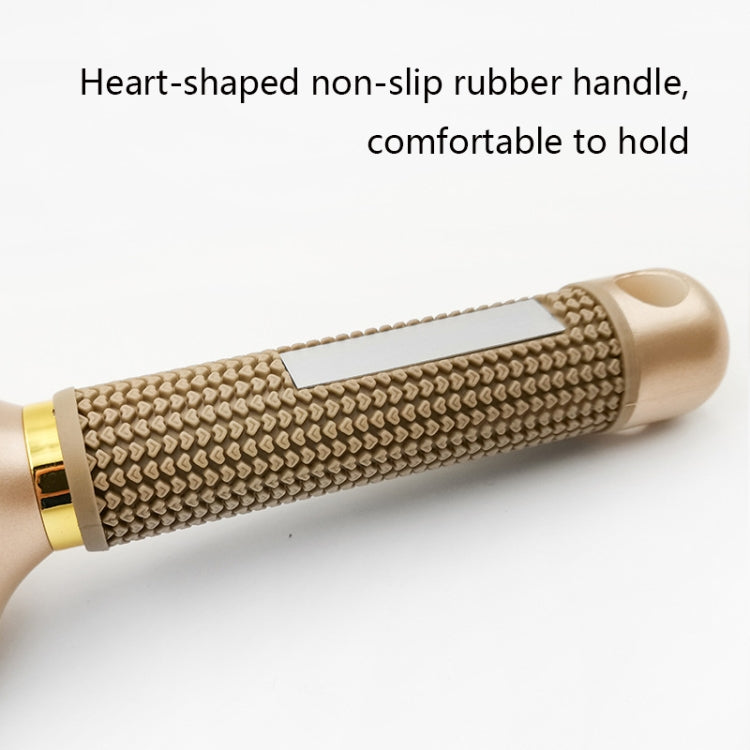 High Temperature Resistant Ceramic Bristles Roller Comb Nylon Needle Cylinder Curling Comb, Colour: 25