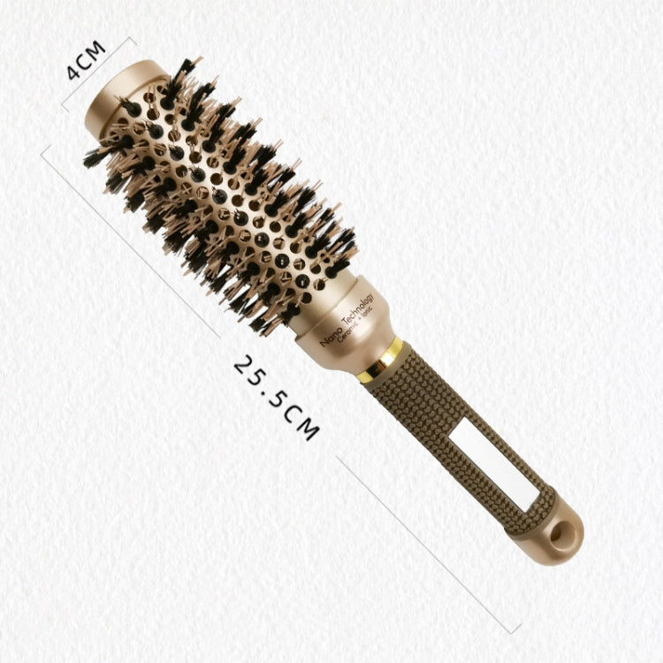 High Temperature Resistant Ceramic Bristles Roller Comb Nylon Needle Cylinder Curling Comb, Colour: 32