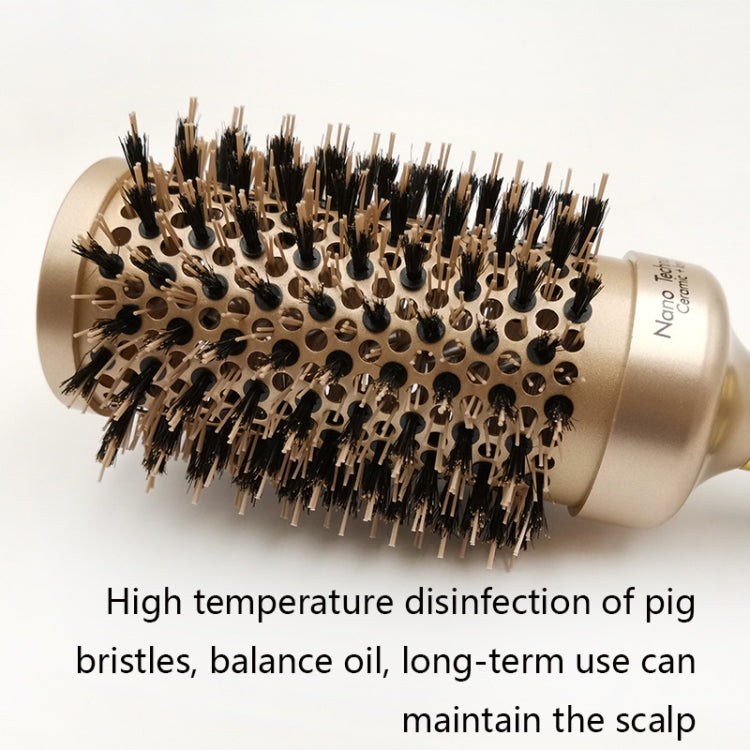 High Temperature Resistant Ceramic Bristles Roller Comb Nylon Needle Cylinder Curling Comb, Colour: 45
