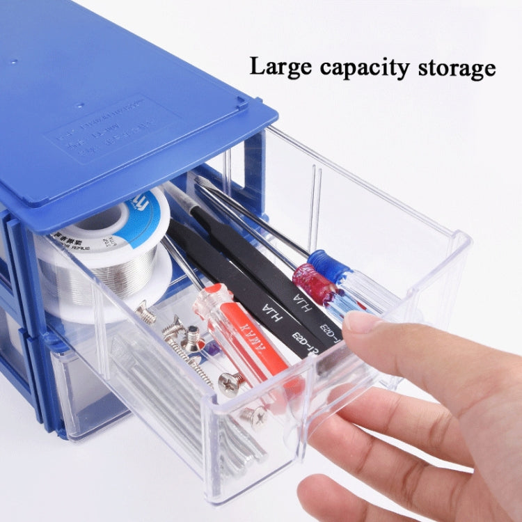 5 PCS Multifunctional Building Block Type Component Box Storage Box Drawer Type Parts Box Combined Accessory Box, Specification: LT-00D M