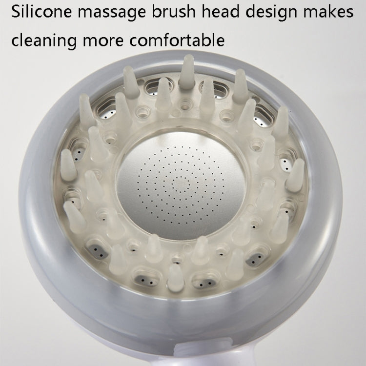YZ-1143 Multi-Function Shower Spray Head Shower Nozzle, Style: With Brush (White)