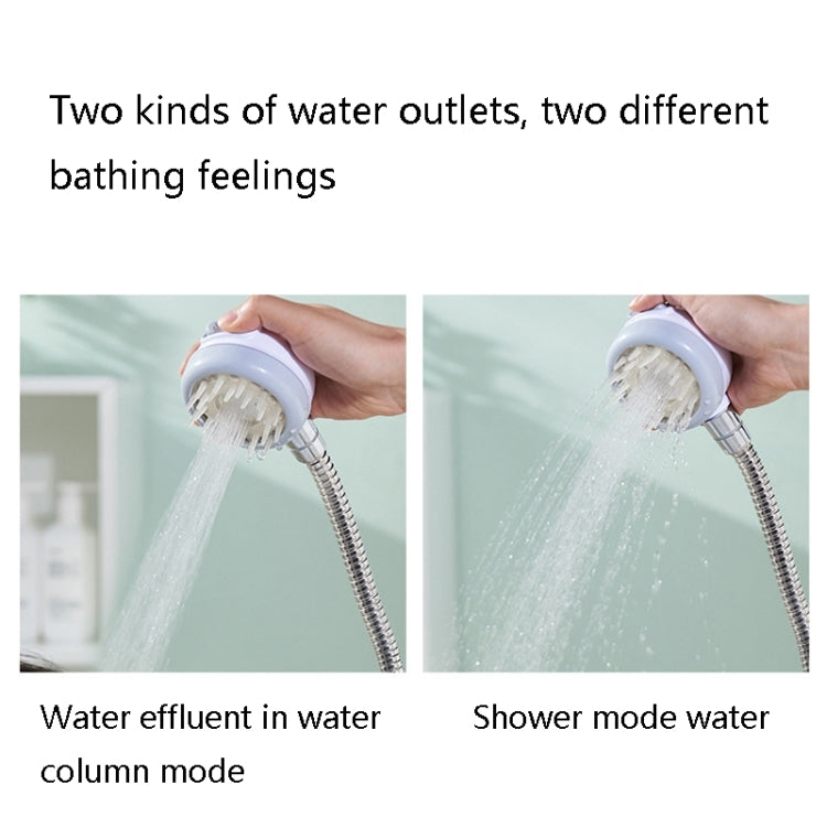 YZ-1143 Multi-Function Shower Spray Head Shower Nozzle, Style: With Brush (White)